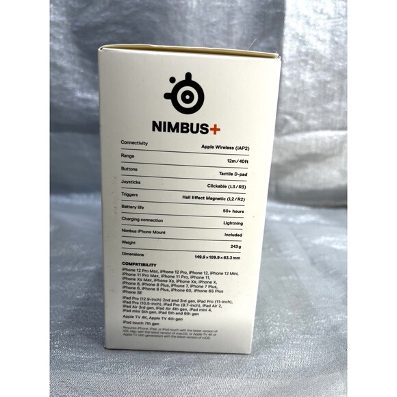 NIB Steelseries Nimbus+ Wireless Gaming Controller For Apple Devices - Picture 4 of 11